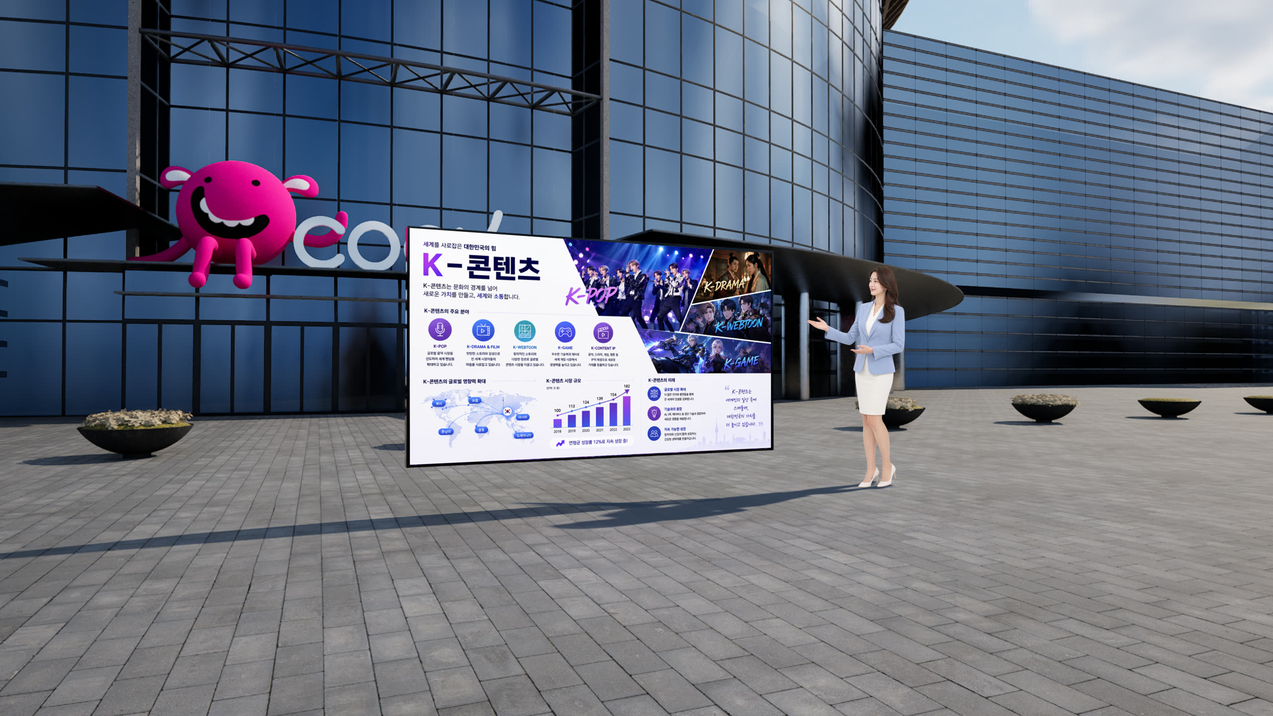 코엑스 광장 적용 예시 3