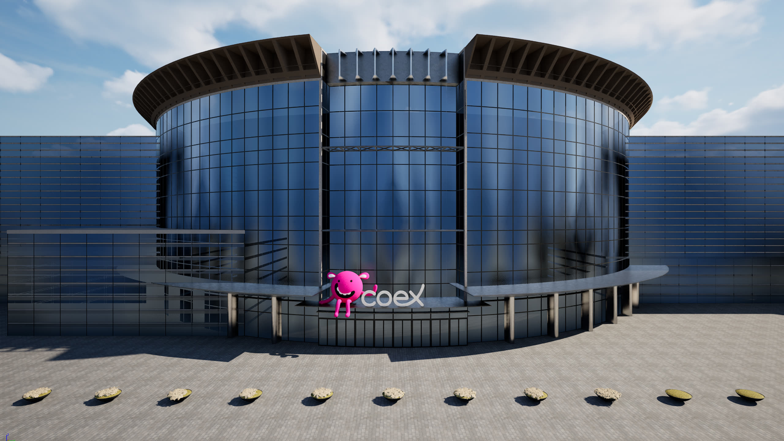 코엑스 광장 스튜디오 렌더